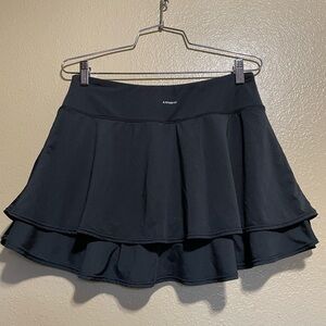 Unik Black Layered Skater Tennis Skirt